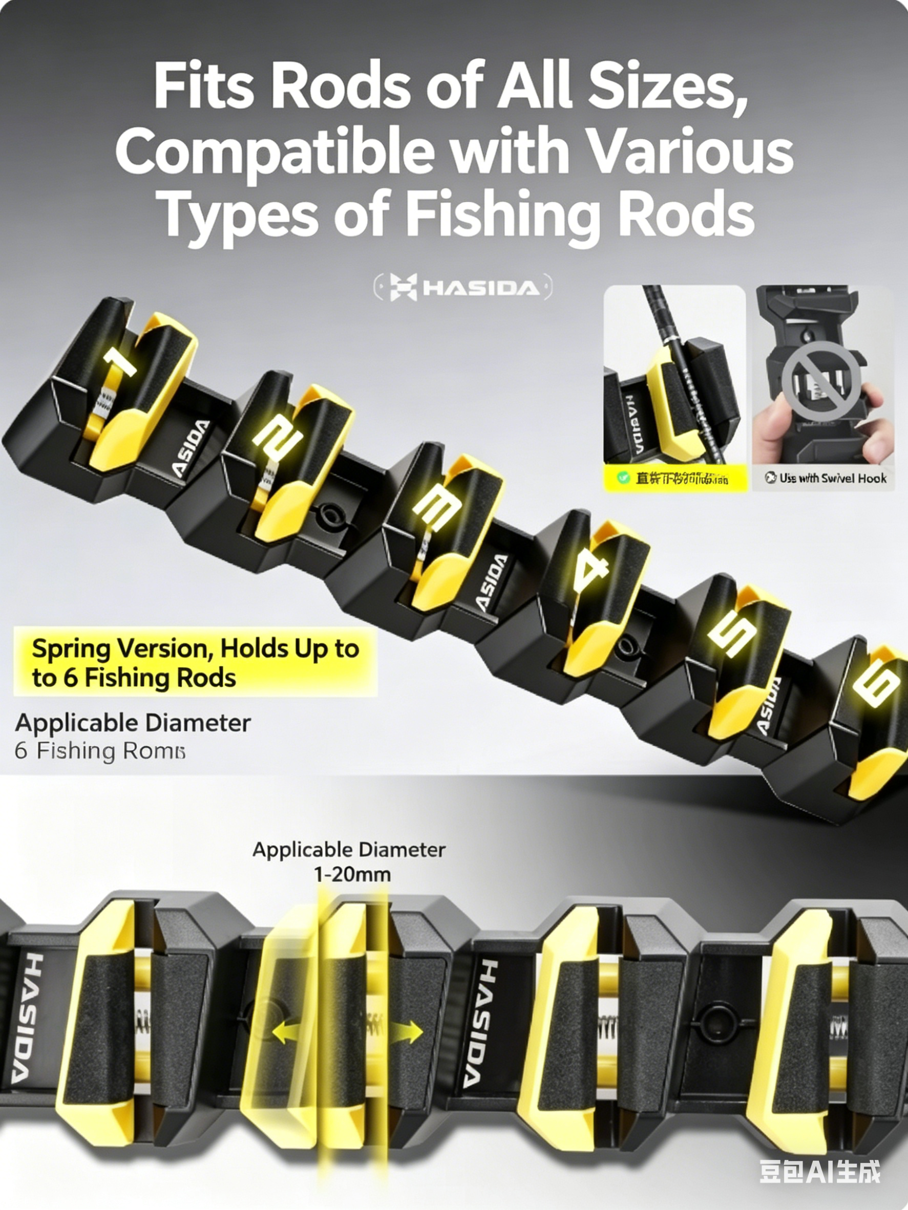HISTAR Soft Rubber Wall-Mounte – Spinning Reel recenzja i cena
