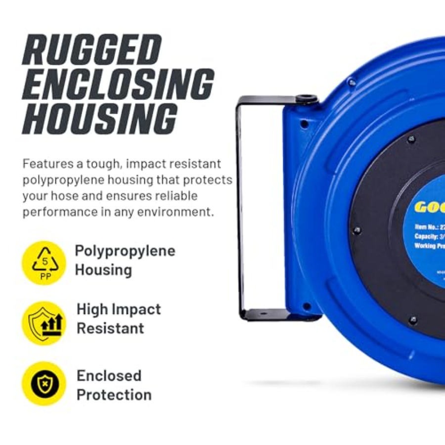 Retractable Air Hose Reel 3/8  – Reel Handle recenzja i cena