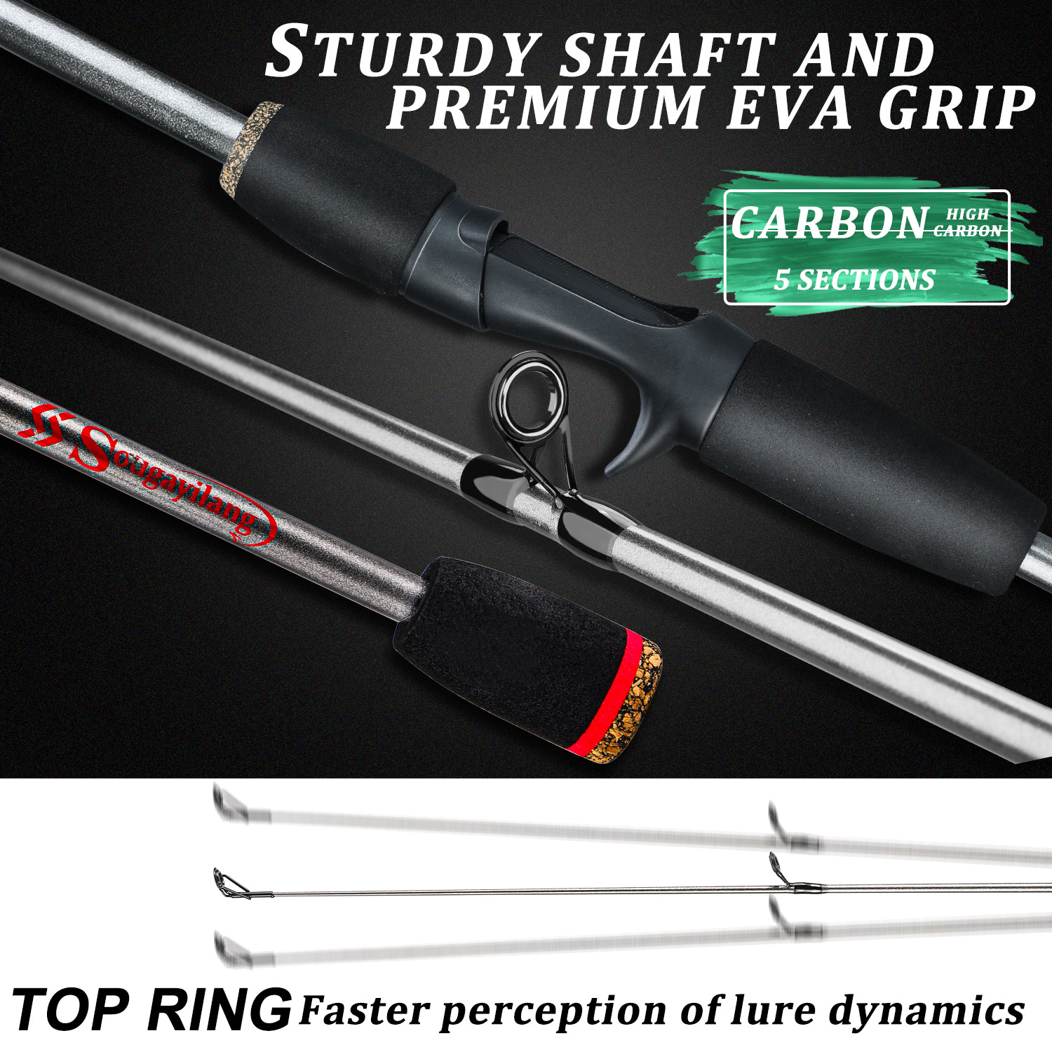 Sougayilang Fishing Rod Combo  – Spincast Reel recenzja i cena