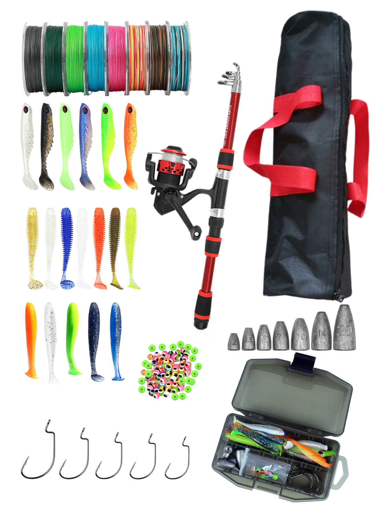 Fishing Rod Reel Combos Collap – Reel Bag recenzja i cena