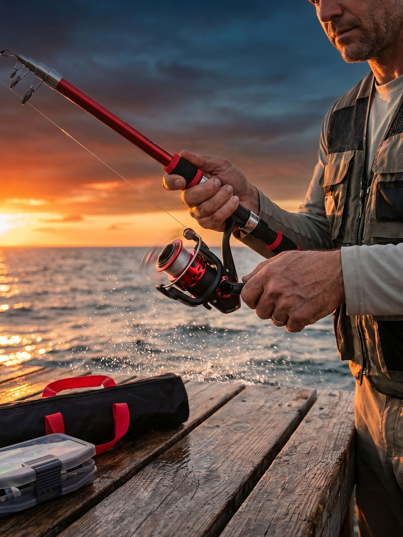 Fishing Rod Reel Combos Collap – Reel Bag recenzja i cena