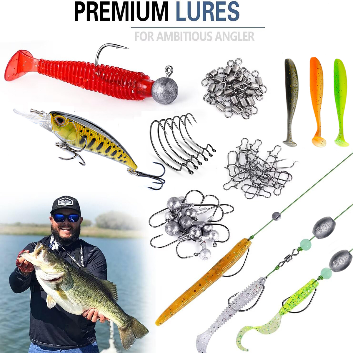 Fishing Pole Set Full Kits Wit – Spincast Reel recenzja i cena
