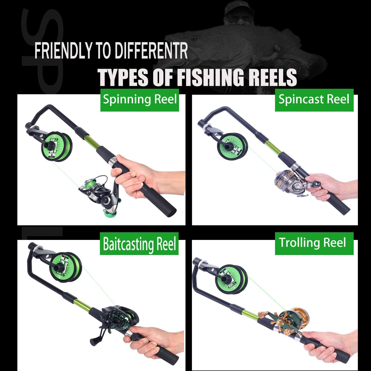 Fishing Line Spooler, Adjustab – Trolling Reel recenzja i cena